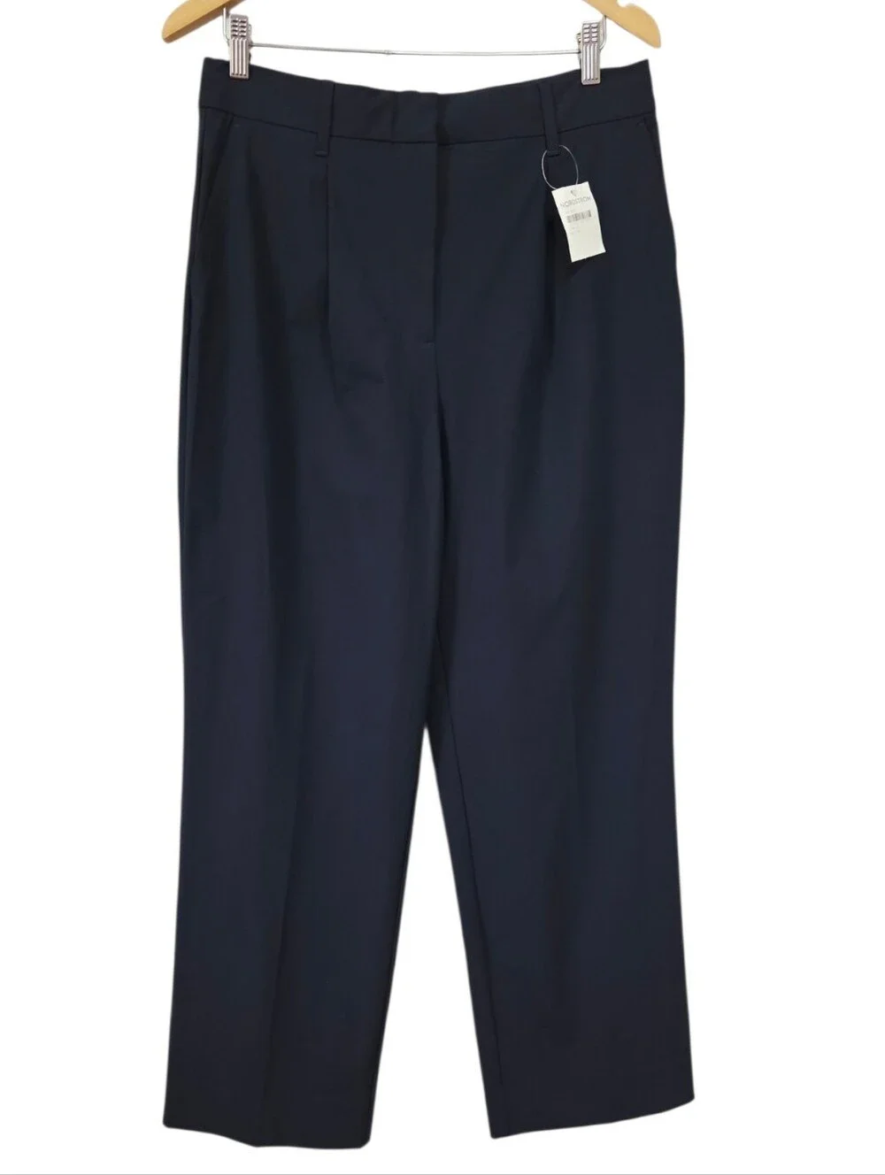 RHONE Commuter Pleated Trouser Pants Navy Blue Size 12 NWT